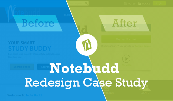 notebudd website redesign case study